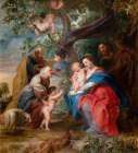 The Holy Family Under An Apple Tree 1632 Art Print