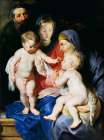 The Holy Family with Saint Elizabeth and Saint John the Baptist 1614 Art Print