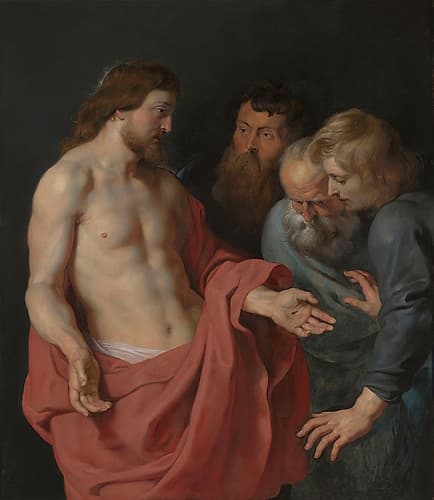The Incredulity of Thomas 1613 Renaissance Print