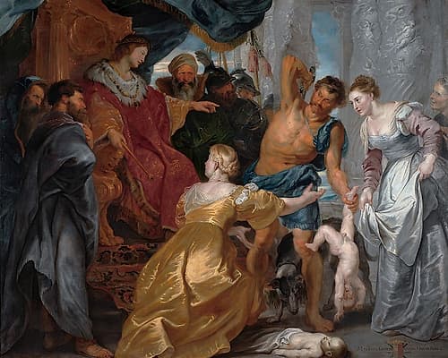 The Judgement of Solomon 1617 Classical Print