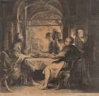 The Supper at Emmaus 1638 Art Print