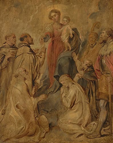 The Virgin and Child of the Rosary Classical Print