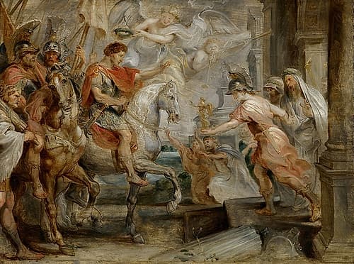 Triumphant Entry Of Constantine Into Rome 1621 Classical Print