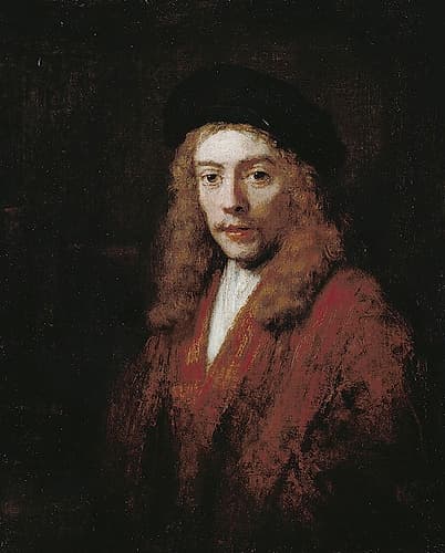A Young man, perhaps the Artists Son Titus Art Print by Rembrandt