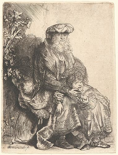 Abrahams Sacrifice 1637 Art Print by Rembrandt