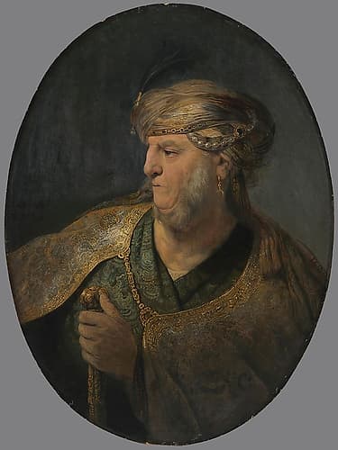 Bust of a man in Oriental costume 1633 Art Print