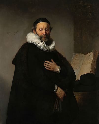 Johannes Wtenbogaert 1633 Art Print by Rembrandt