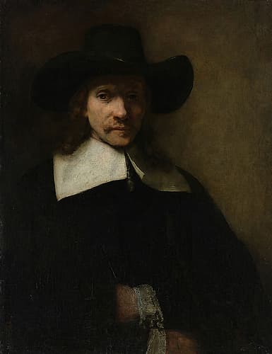 Portrait of a Man 1655 Art Print by Rembrandt