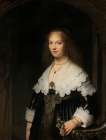 Portrait of a Woman, Possibly Maria Trip 1639 Art Print
