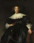 Portrait of a Young Woman with a Fan 1633 Art Print
