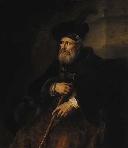 Portrait of an Old Man 1645 Art Print by Rembrandt