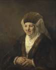 Portrait of an Old Woman 1655 Art Print
