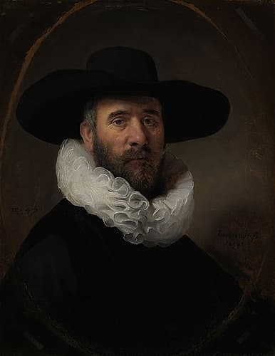 Portrait of Dirck Jansz Pesser 1634 Art Print by Rembrandt