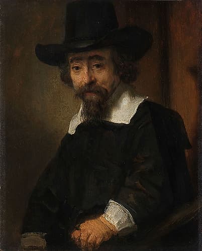 Portrait of Ephraim Bueno 1645 Art Print by Rembrandt