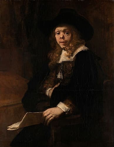 Portrait of Gerard de Lairesse 1665 Art Print by Rembrandt