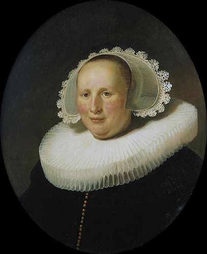 Portrait of Maertgen van Bilderbeecq 1633 Art Print by Rembrandt