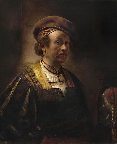 Portrait of Rembrandt 1650 Art Print by Rembrandt