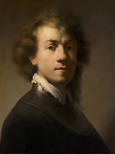 Portrait of Rembrandt with a Gorget 1629 Art Print by Rembrandt