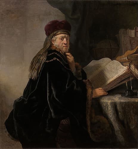 Scholar at his Study 1634 Art Print by Rembrandt