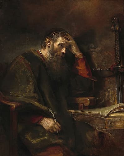 The Apostle Paul 1657 Art Print by Rembrandt