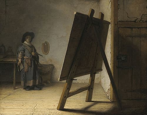 The Artist In His Studio 1628 Art Print