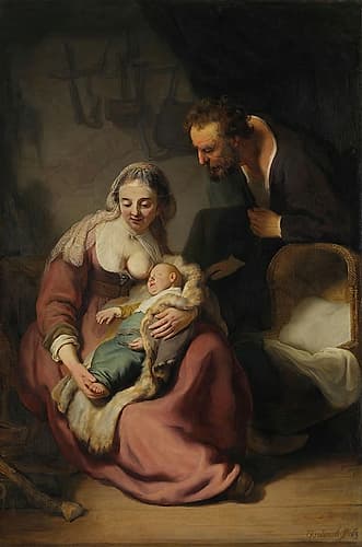 The Holy Family 1633 Art Print
