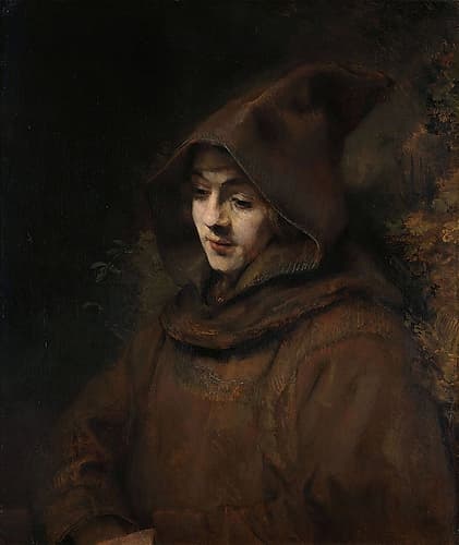 Titus in a Monks Habit 1660 Art Print