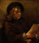 Titus van Rijn, the Artists Son, Reading Art Print