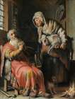 Tobit and Anna with the Kid 1626 Art Print
