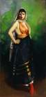 Betalo Rubino, Dramatic Dancer 1916 Art Print