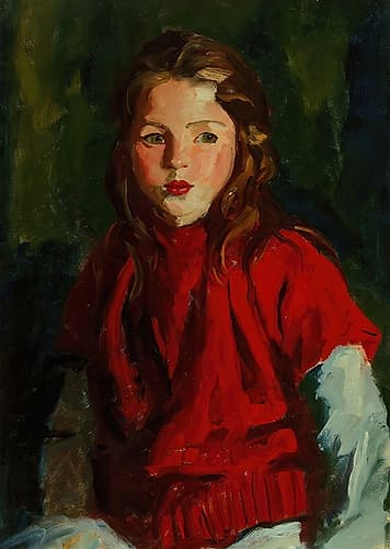 Blond Bridget Lavelle 1928 Art Print by Robert Henri