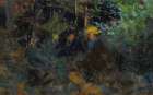 Conversation in the Forest Art Print
