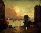 Cumulus Clouds, East River 1901 Art Print