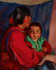 Maria and Baby 1917 Art Print