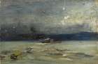 On the Hudson River circa 1900 Art Print
