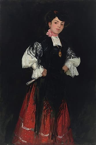 Spanish Girl of Madrid, Una Chula 1908 Art Print