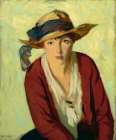 The Beach Hat 1914 Art Print