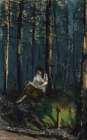 The Reader in the Forest 1918 Art Print