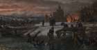 Anno 1812 Captain Benthien on the Beresina Art Print
