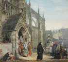 Faust and Marguerite Opus VII 1857 Art Print