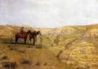 Cowboys in the Badlands Art Print