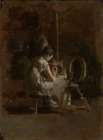 Sketches for Home-Spun 1881 Art Print