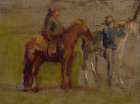 Study for Cowboys in the Badlands 1887 Art Print
