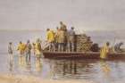 Taking up the Net 1881 Art Print