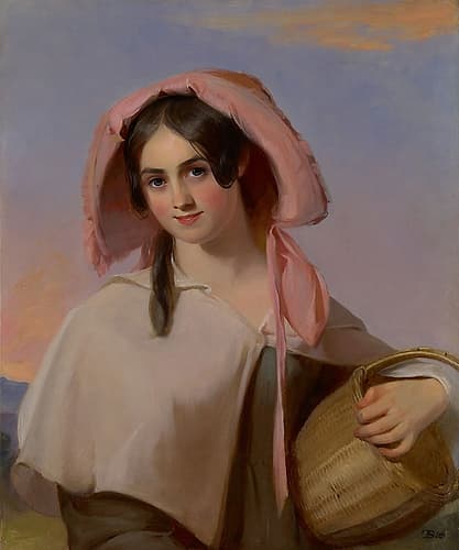 Elizabeth Cook, Mrs. Benjamin Franklin Bache as The Country Girl 1839 Art Print by Thomas Sully