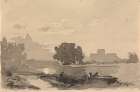 Landscape with Castle in Background Art Print