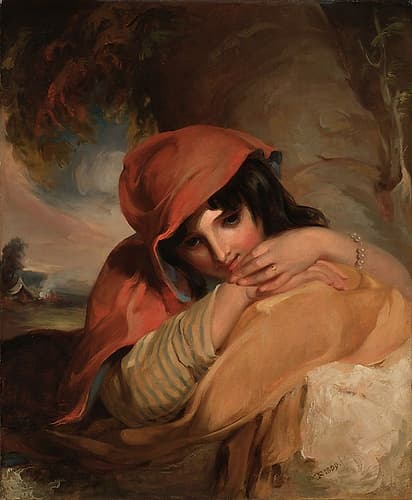 The Gypsy Girl 1839 Art Print