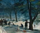 Central Park, Winter ca 1905 Art Print