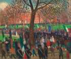 Parade, Washington Square 1912 Art Print