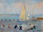 Seascape with Six Bathers, Bellport ca 1915 Art Print
